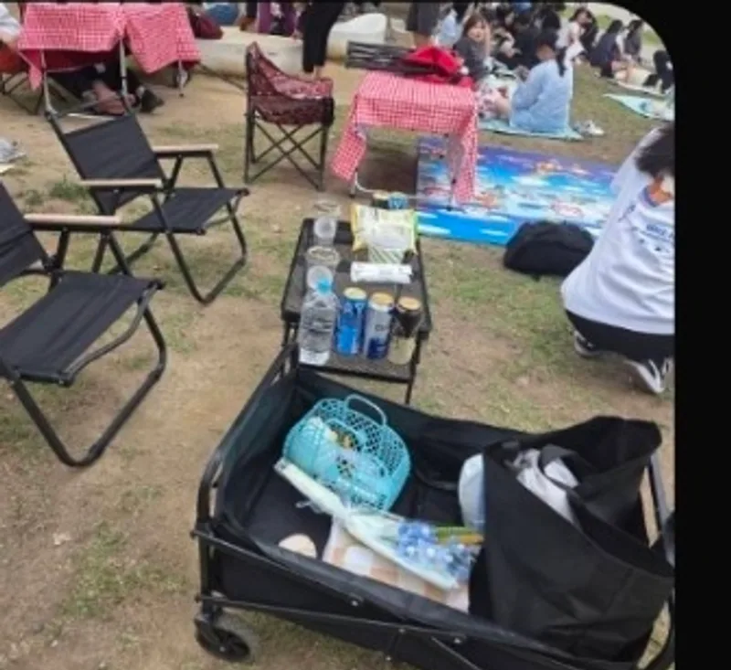 한강 가볍게 소풍세트 깨끗한 장비 웨건 고객 후기 사진 1
